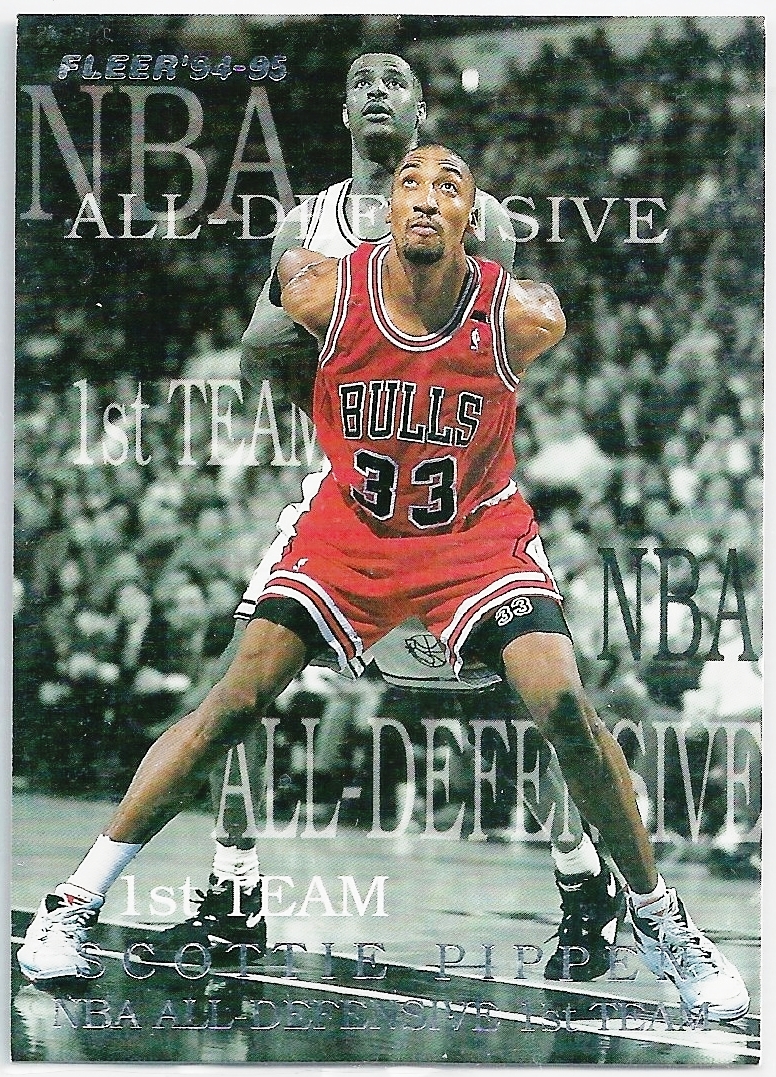1994-95 Topps Finest SCOTTIE PIPPEN Main Attraction #4 Chicago Bulls *JU02