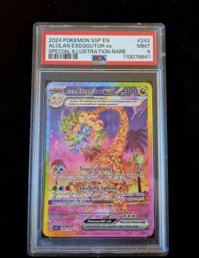 2024 Pokemon PSA 9 SV Surging Sparks #242 Alolan Exeggutor ex Special Illustration RARE