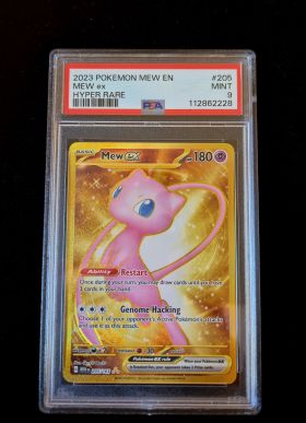 2023 Pokemon PSA 9 SV 151 #205 Mew EX METAL Hyper Rare