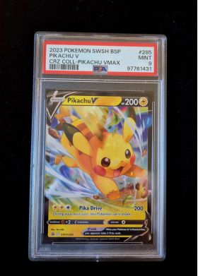 2023 Pokemon PSA 9 SWSH Black Star Promo BSP #285 Pikachu V VMAX