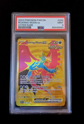2023 Pokemon PSA 9 SV Paradox Rift #262 Roaring Moon EX Hyper Rare